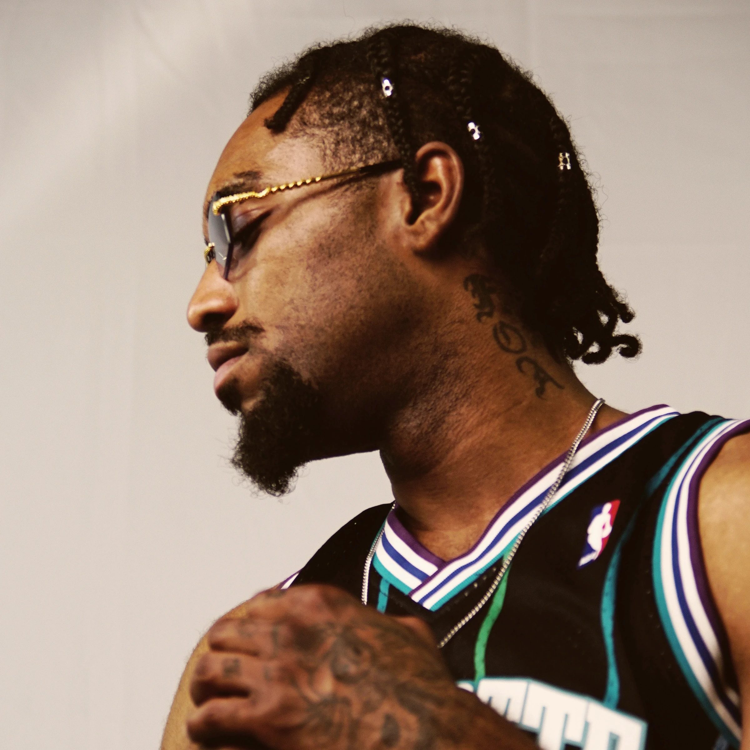 Artist Marz in a studio portrait