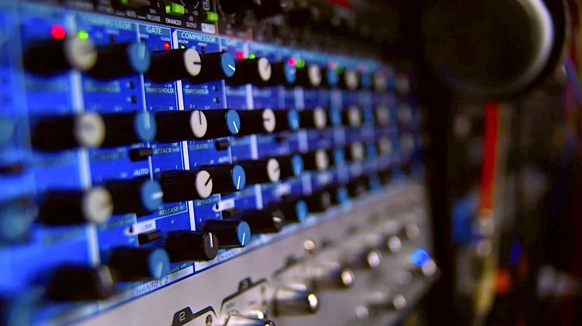 Studio A compressor rack controls