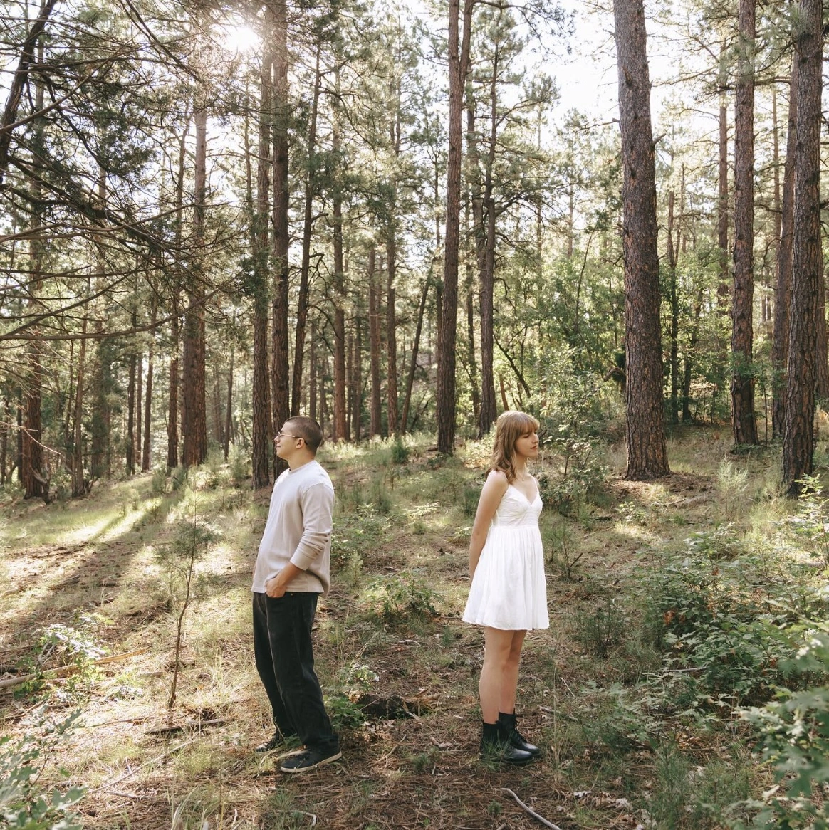 Tiny House Elevator together in an outdoor band portrait